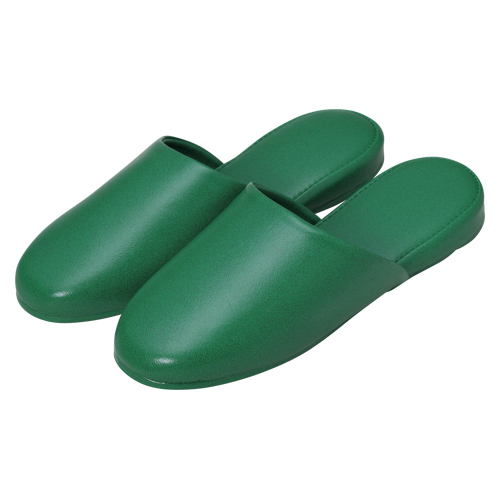 オーミケンシ　５７０２－１０　高周波レザースリッパ１０足組グリーン