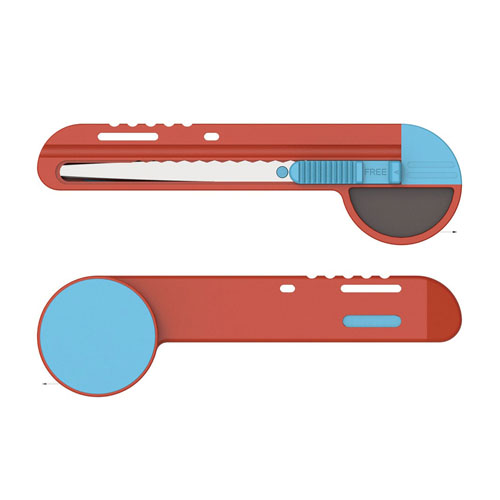 ナカバヤシ　ＭＧＣ－１０１ＲＢ　メジャーが付いたギザノコ刃カッター／