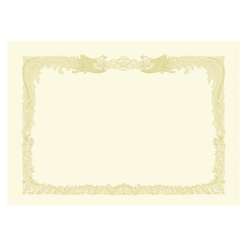 ササガワ　１０－１２８７　厚口ＯＡ賞状用紙　ク　Ａ３判縦書用