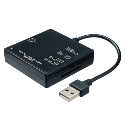 サンワサプライ　ＡＤＲ－ＭＬ２３ＢＫＮ　ＵＳＢ２．０　カードリーダー