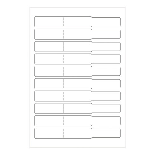 ササガワ　２４－２０００　プリンター対応識別用ケーブルラベルスリム
