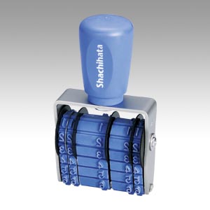 シヤチハタ　ＮＦＢ－３Ｇ　欧文トビ日付　３号　ゴシック体