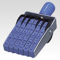 シヤチハタ　ＣＦ－６６Ｇ　欧文６連　６号　ゴシック体