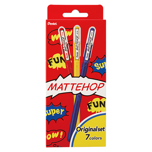 ぺんてる　Ｋ１１０－Ｖ７ＳＴＡ　マットホップ　オリジナル７色セット