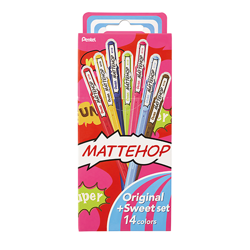 ぺんてる　Ｋ１１０－Ｖ１４ＳＴ　マットホップオリジナル＋スイート１４色