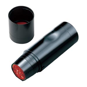 シヤチハタ　ＸＧＬ－１５Ｈ－Ｒ　データーネームＥＸ１５号本体ブラック　赤