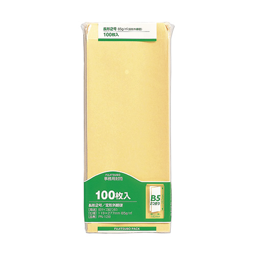 マルアイ　ＰＮ－１２８　クラフト封筒　長２　８５ｇ　１００枚入