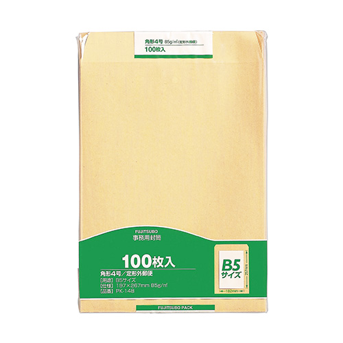 マルアイ　ＰＫ－１４８　クラフト封筒　角４　８５ｇ　１００枚入
