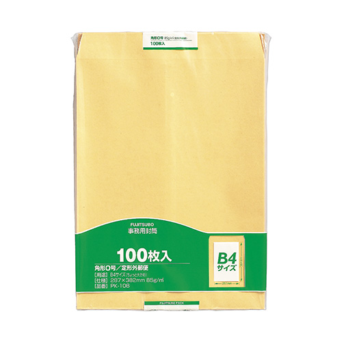 マルアイ　ＰＫ－１０８　クラフト封筒　角０　８５ｇ　１００枚入