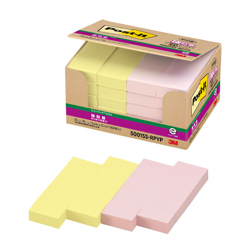 スリーエム　５００１ＳＳ－ＲＰＹＰ　ポストイットエコノパック　強粘着ふせん