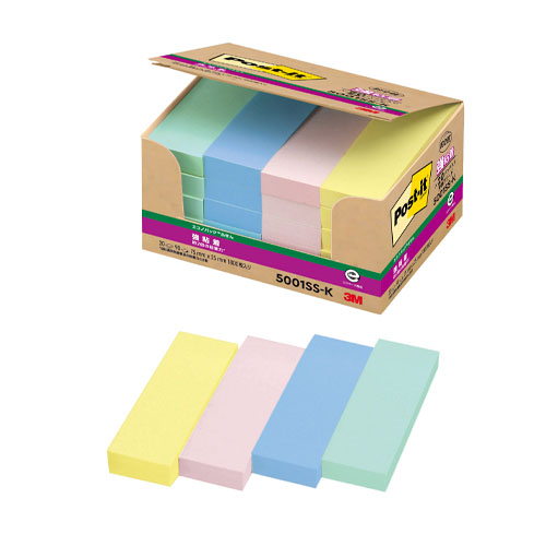 スリーエム　５００１ＳＳ－Ｋ　ポストイットエコノパック　強粘着ふせん