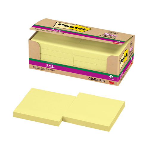 スリーエム　６５４１ＳＳ－ＲＰＹ　ポストイットエコノパック　強粘着ノート