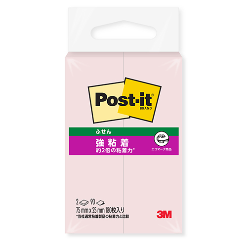 スリーエム　５００ＳＳ－ＲＰＰ　ポストイット強粘着ふせん　パステルカラー