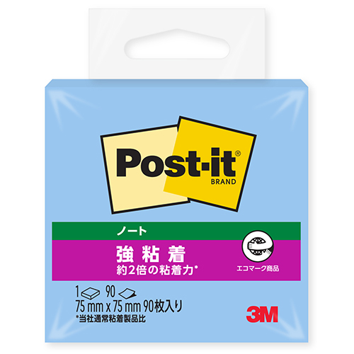 スリーエム　６５４ＳＳ－ＮＢ　ポストイット強粘着ノート　パステルカラー