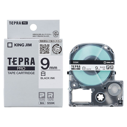 キングジム　ＳＳ９Ｋ　ＰＲＯテープカートリッジ・白ラベル