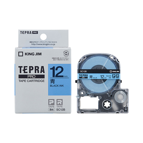 キングジム　ＳＣ１２Ｂ　ＰＲＯテープカートリッジ・カラーラベル