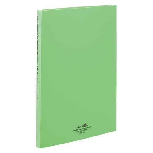 リヒトラブ　Ｎ－５０１５－６　クリヤーブツク　Ａ４　１５Ｐ　黄緑