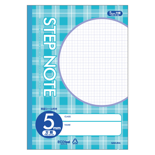 サクラクレパス　Ｎ１１１　サクラ学習帳方眼罫５ミリ　Ｃブルー