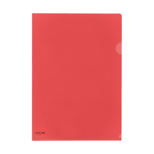 リヒトラブ　Ｆ－７８－３　クリヤーホルダー　Ａ４　赤