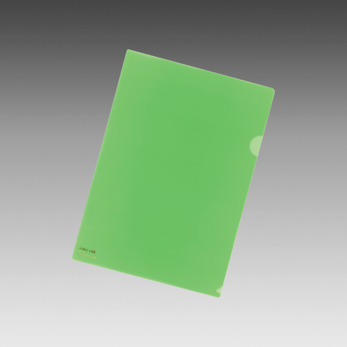 リヒトラブ　Ｆ－７８－６　クリヤーホルダー　Ａ４　黄緑