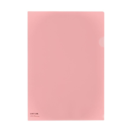リヒトラブ　Ｆ－７８－１２　クリヤーホルダー　Ａ４　桃