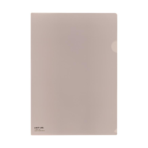 リヒトラブ　Ｆ－７８－１６　クリヤーホルダー　Ａ４　ベージュ