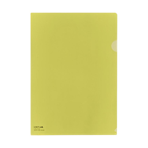 リヒトラブ　Ｆ－７８－１７　クリヤーホルダー　Ａ４クリスタルイエロー