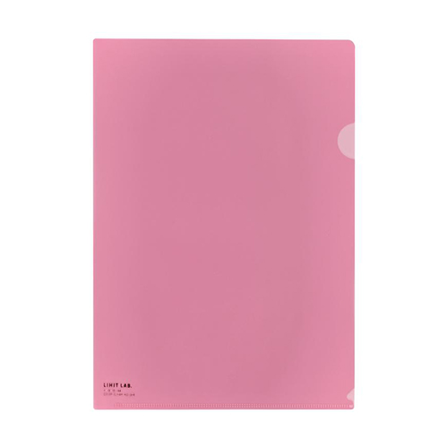 リヒトラブ　Ｆ－７８－１８　クリヤーホルダー　Ａ４　クリスタルピンク