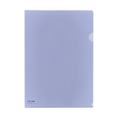 リヒトラブ　Ｆ－７８－２０　クリヤーホルダー　Ａ４　クリスタルブルー