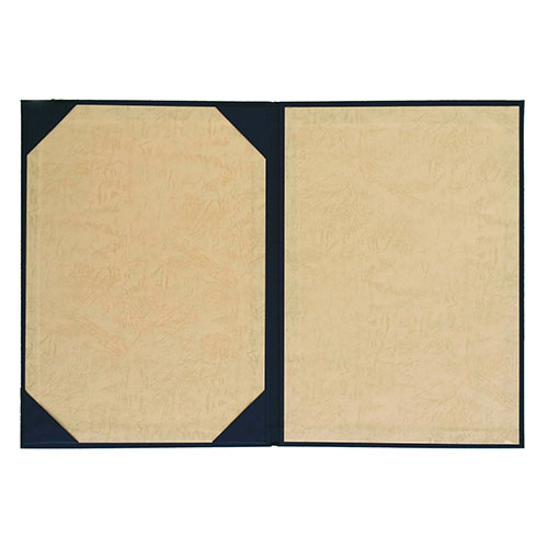 美濃商会　９３３２－０１　証書ファイル布　紺　Ｂ４判　Ａタイプ