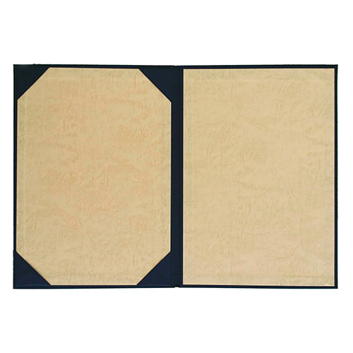 美濃商会　９３２２－０１　証書ファイル布　紺　Ａ３判　Ａタイプ