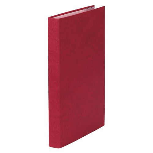 美濃商会　８２６１　証書ファイル　レザックブックタイプ　赤