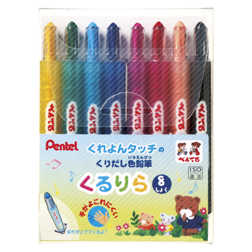 ぺんてる　ＧＴＷ－８　くるりら　８色セット