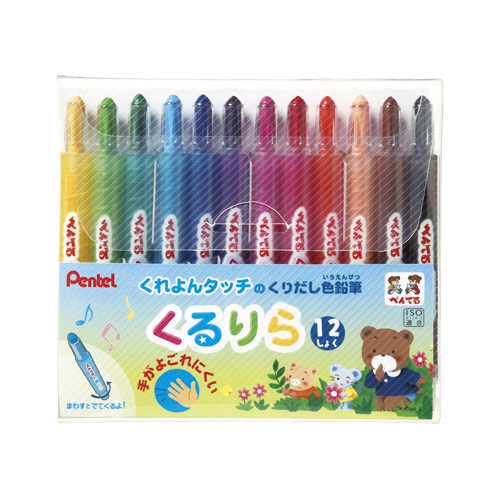 ぺんてる　ＧＴＷ－１２　くるりら　１２色セット