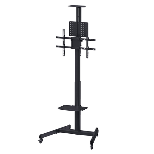 キングジム　ＦＭＮ１２０－ＢＫ　◎モニタースタンド（キャスター付き）Ｌ