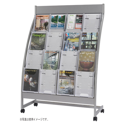 エヌケイ　ＰＳＲ－Ｃ４０４－Ｗ　パンフレットスタンド　ＰＳＲ　４段タイプ