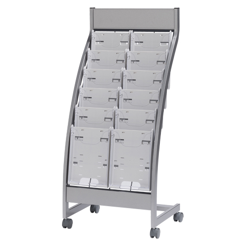 エヌケイ　ＰＳＬ－Ｃ２０６－Ｗ　パンフレットスタンド　ＰＳＬ　６段タイプ