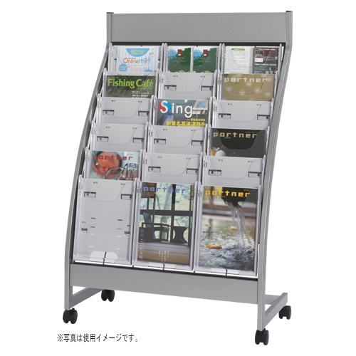 エヌケイ　ＰＳＬ－Ｃ３０６－Ｗ　パンフレットスタンド　ＰＳＬ　６段タイプ