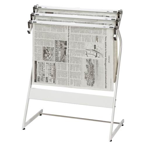 クラウン　ＣＲ－ＳＮ３５１－Ｗ　新聞架（スチール製）３段タイプ