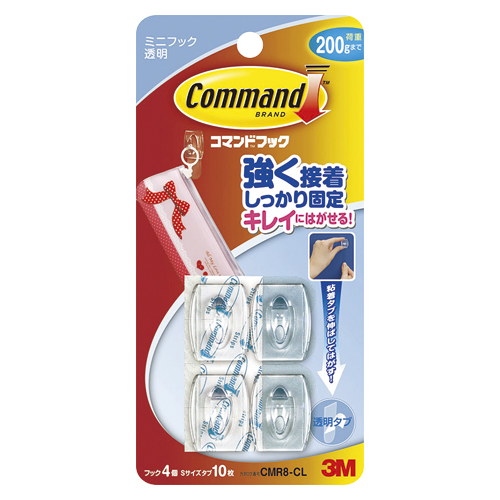 スリーエム　ＣＭＲ８－ＣＬ　コマンドフック　クリア　ミニ