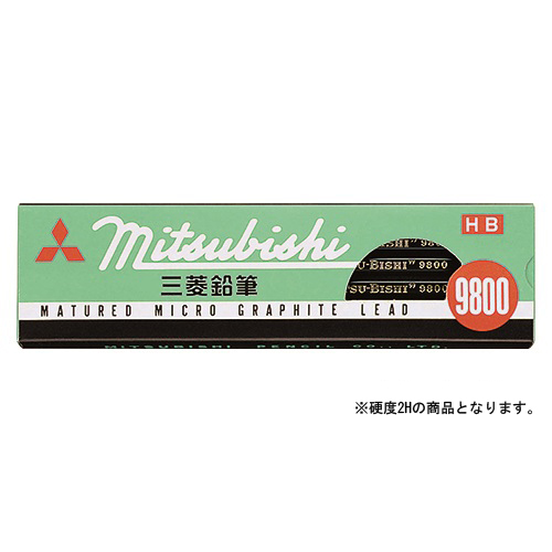 三菱鉛筆　Ｋ９８００２Ｈ　六角事務用鉛筆９８００２Ｈ（１２本入）