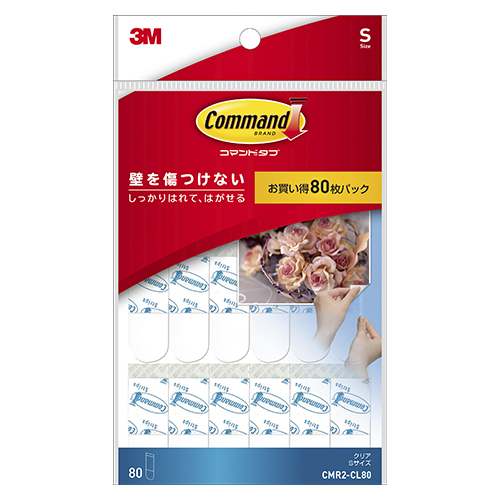 スリーエム　ＣＭＲ２－ＣＬ８０　コマンドタブ　クリアお買得Ｓサイズ