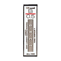 三菱鉛筆　ＨＵ０５３００Ｂ　替芯ハイユニ０．５－３００　Ｂ