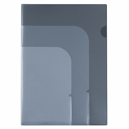 ナカバヤシ　ＣＨＴ－Ａ４－ＤＧＹ　ファイルモ３ポケットホルダーダークグレー