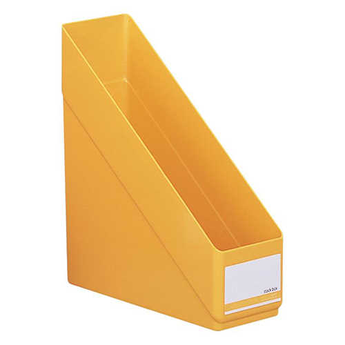リヒトラブ　Ｇ１６１０－５　スタックボックス　Ａ４　縦型　黄