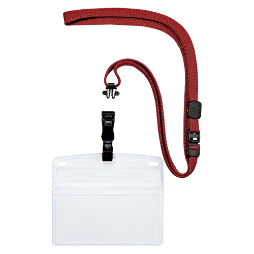 オープン　ＮＬ－６－ＲＤ　吊り下げ名札脱着式　横特大　１０枚　赤