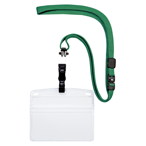 オープン　ＮＬ－６－ＧＮ　吊り下げ名札脱着式　横特大　１０枚　緑