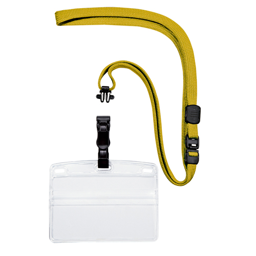 オープン　ＮＬ－２１－ＹＥ　吊り下げ名札クリップ式　横特大１０枚　黄