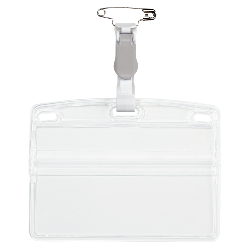 オープン　ＮＴ－２－ＧＹ　タッグ名札　プラクリ　横名刺１０枚　灰