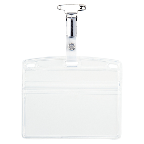 オープン　ＮＴ－７　タッグ名札　金属クリップ横特大　１０枚